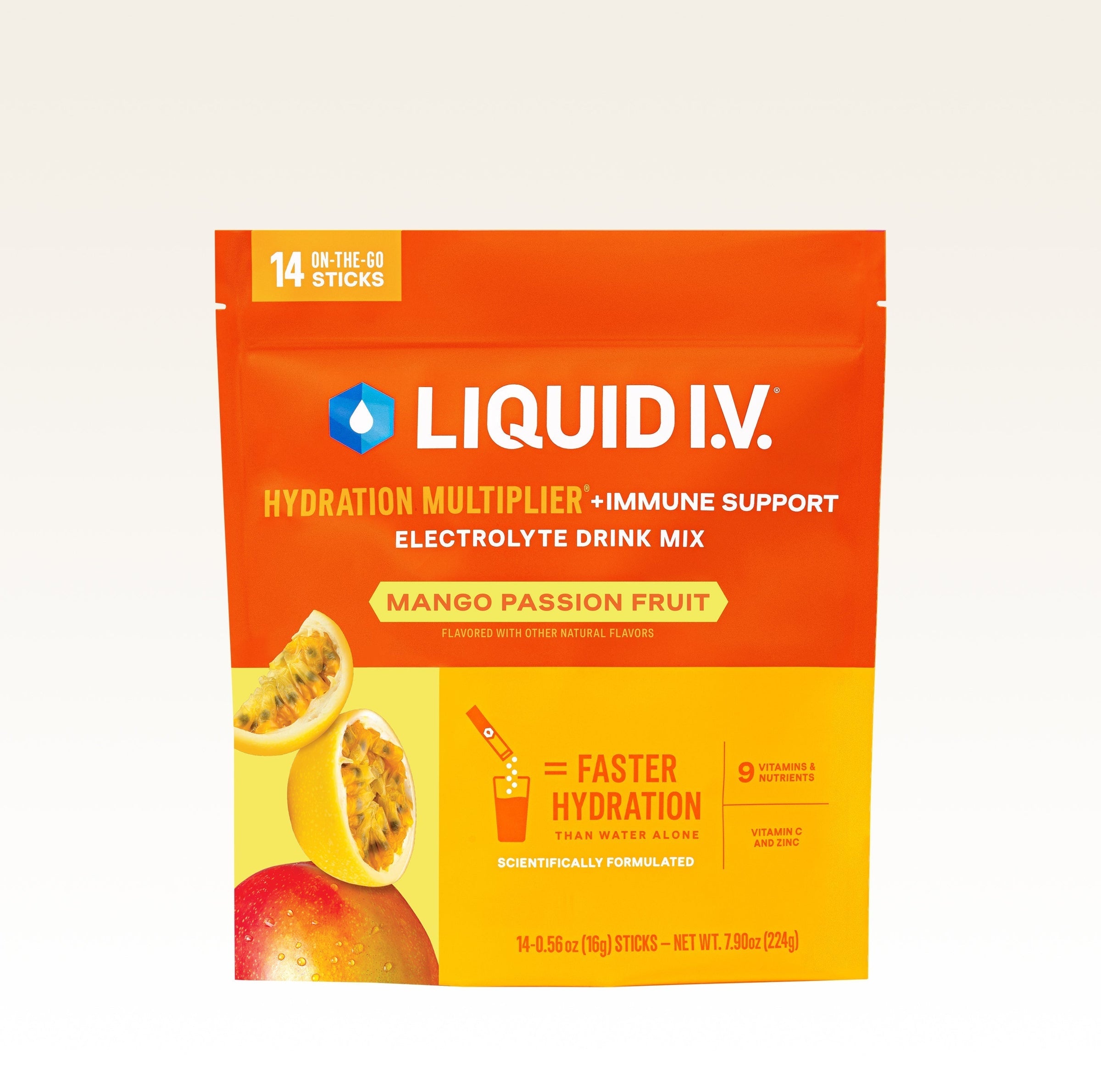 Mango Passionfruit Hydration Multiplier® +Immune Support - Everyday Defense