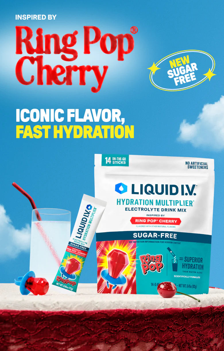 Ring Pop® Cherry Hydration Multiplier® Sugar-Free - Everyday Boost